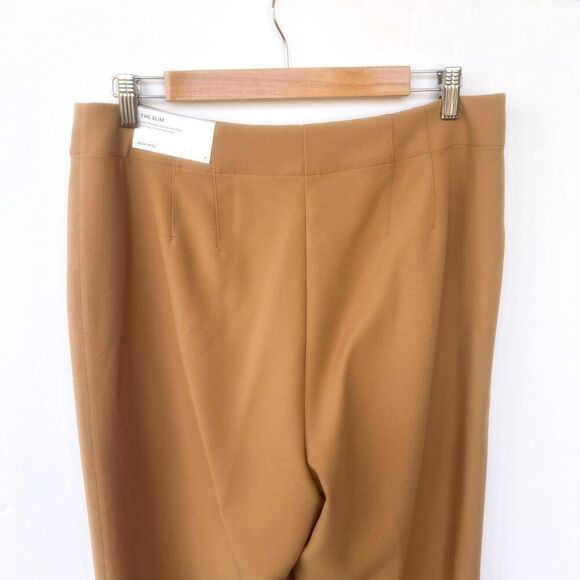 NWT Ann Taylor Brown Khaki Lana Slim Pant Ankle Length Size 12 - Picture 9 of 11